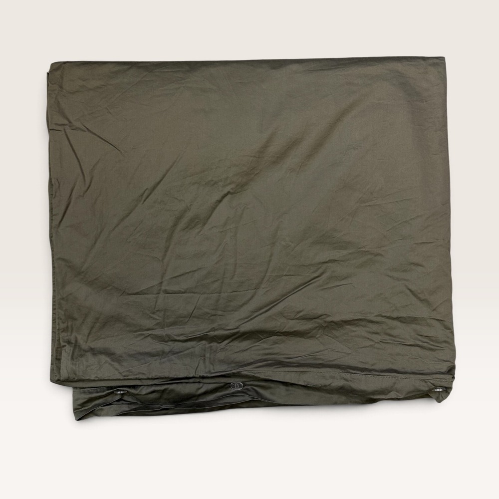 Brooklinen Olive Green King Cali King Classic Cotton Duvet Cover DUV-K138S
